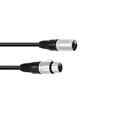 Afbeelding van Omnitronic xlr kabel 5pin 3m bk