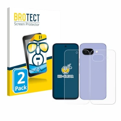 Afbeelding van BROTECT Screenprotector voor Google Pixel 9a (Voor+Achter) Folie Beschermfolie transparant (2 Stuks)