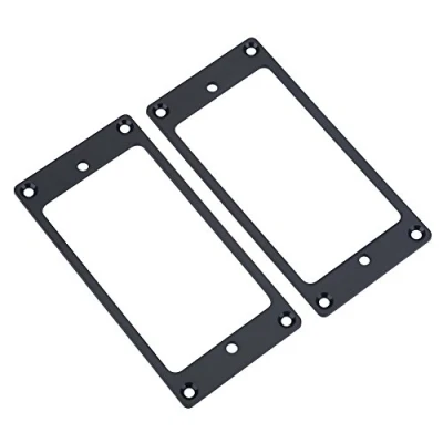 Afbeelding van Metalen platte Hunmbucker elektrische gitaar pick up frame montring 2 stuks (zwart)