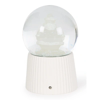 Afbeelding van Sirius Santa sneeuwbol met LED verlichting 14,5 cm Transparant