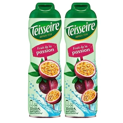 Afbeelding van Teisseire Dranksiroop Passion Fruit/Passievrucht 600 ml siroop die net zo smaakt als de vrucht (verpakking van 2)