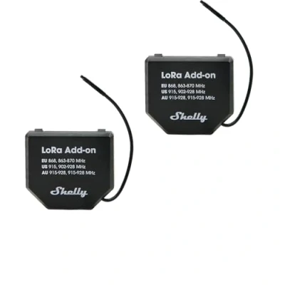 Afbeelding van Shelly LoRa Add On x2 Eenheden, Uitbreidingsmodule Voor Gen3 en Gen4 apparaten, Compatibel met LoRaWAN, Bereik tot 5 km, Eenvoudige Installatie, Thuis Industriële Automatisering