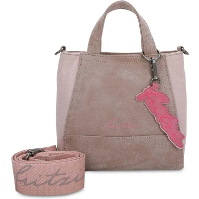 Afbeelding van Fritzi aus Preußen Handtas Schoudertas Joy02 Vintage Mix Crossbody Bag Taupy Beige