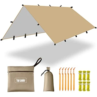 Afbeelding van Ultraleicht Tarp (Beige, 4x4m)