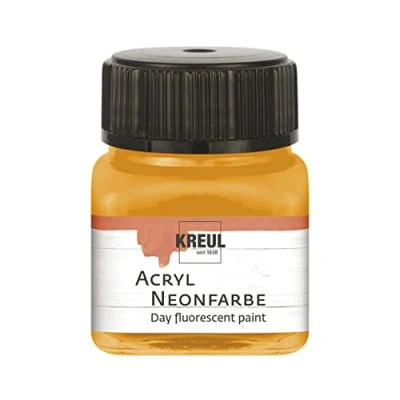 Afbeelding van Kreul Neon Oranje acrylverf 20 ml Fluorescerende watergedragen
