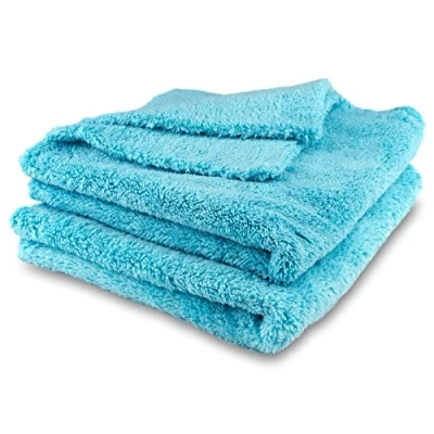Afbeelding van ELEXACLEAN Polijstdoeken, stofdoeken, microvezeldoeken, randloos, krasvrij (2 stuks, 40 x cm), premium fleece doek voor auto, lak, interieur, huishouden
