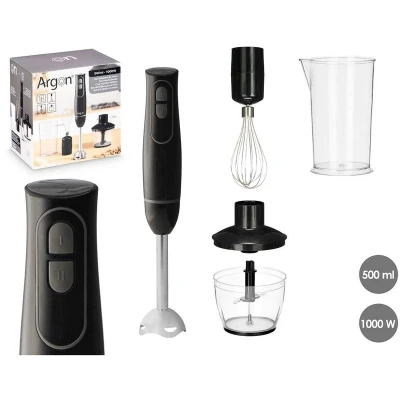 Afbeelding van Handblender Argon JE 908BL Zwart Grijs 1000 W