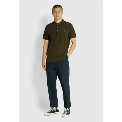 Afbeelding van Farah Blanes Poloshirt, Heren, Maat: XL, Evergreen