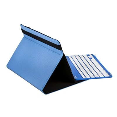 Afbeelding van SilverHT 19142 Toetsenbord voor mobiele QWERTY Zwart, Blauw, Wit Bluetooth Toetsen apparaten (DDR4 Universeel, Wit, 25,6 cm (10.1 inch), Bluetooth, 55 h)