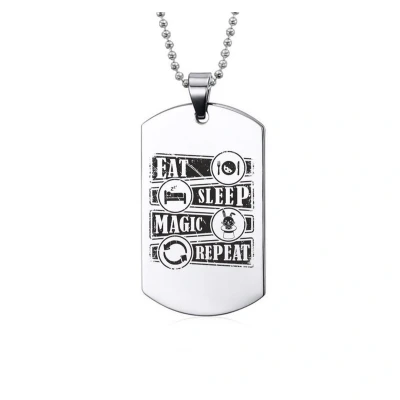 Afbeelding van Ketting RVS Eat Sleep Magic Repeat