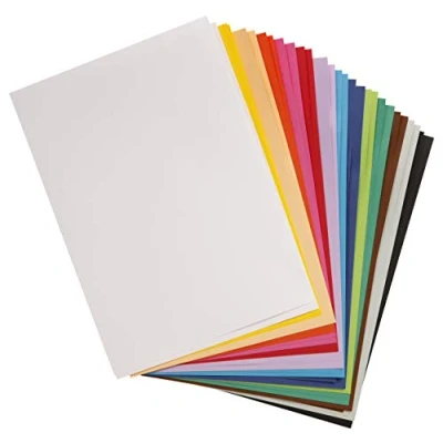 Afbeelding van Clairefontaine 975398C Maya papier, 28 vellen, glad tekenpapier, levendig assortiment, A3, 29,7 x 42 cm, 185 g, ideaal voor tekenen en creatieve activiteiten