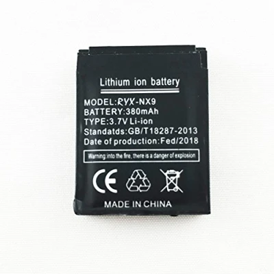 Afbeelding van Smartwatch batterij RYX NX9 oplaadbare lithiumbatterij met 380 mAh capaciteit