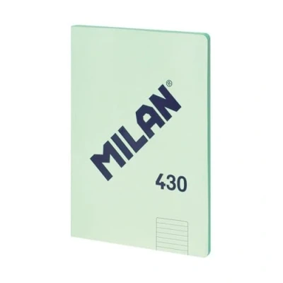 Afbeelding van MILAN® Notitieboek gelijmd, gelinieerd, 48 vellen A4, Serie 1918, groen