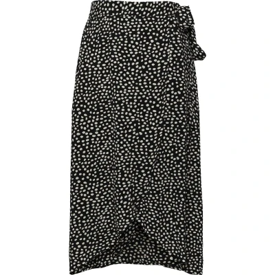 Afbeelding van Pieces Pctala WRAP Skirt Wikkelrok, Dames, Maat: XS, Black