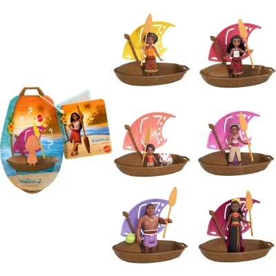 Afbeelding van ​Mattel Disney Vaiana 2 Wayfinder Wonders Speelset met Kleine Verrassingspop, Kano en Accessoire, Geïnspireerd op de Film (Stijlen Kunnen Variëren), JBT68