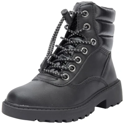 Afbeelding van Geox J Casey B ABX Veterboots voor kinderen, Maat: 33, Black Kunststof/ textiel