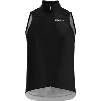 Afbeelding van Bioracer Windstopper Heren Zonder Mouw Model &#039;2025 Icon&#039; Eclipse Black Maat L Fietskleding