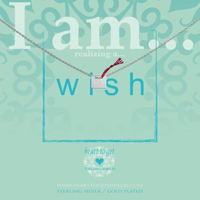 Afbeelding van Heart to get IAM415N wish S ketting zilver