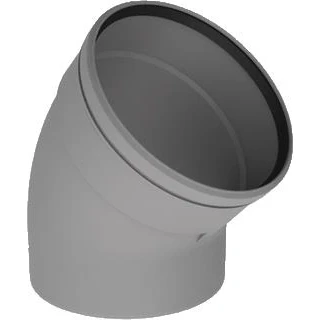 Afbeelding van Burgerhout Twinline rookgas bocht PP Ø 200 mm 45