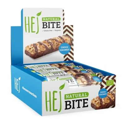 Afbeelding van HEJ Bite Veganistische notenreep, snack, Choco kokosnoot, 12 x 40 g