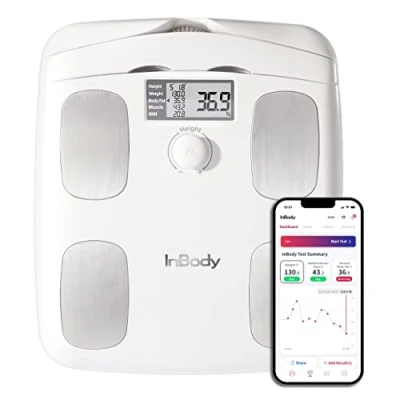 Afbeelding van Inbody H20B White Smart Full Body Composition Analyzer Scale Digital Scale, BMI Measurement Tool, Fat Analyzer, Muscle Mass Bluetooth Connected