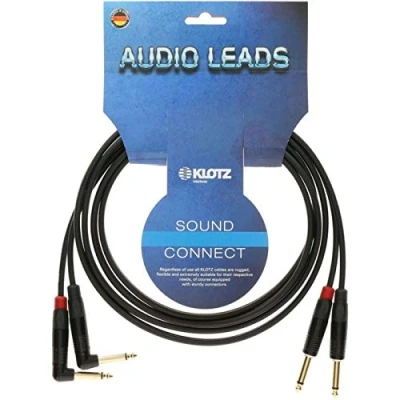 Afbeelding van Klotz KMPR0300 KeyMaster twin instrumentkabel 3 m Kabel voor instrumenten