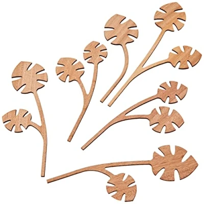 Afbeelding van Alessi The Five Season MW64 3 F bladeren voor geurdiffuser van mahonie, Mhhh, houtkleur, eenheidsmaat