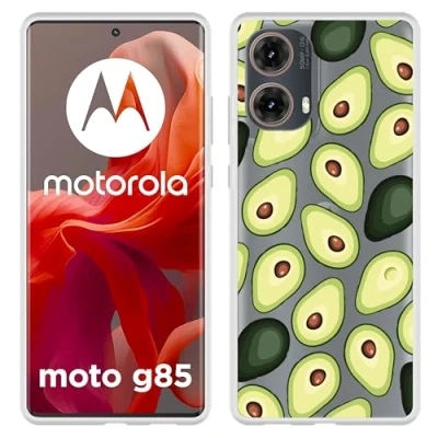 Afbeelding van Cazy Hoesje geschikt voor Motorola Moto G85 Siliconen Avocado&#039;s