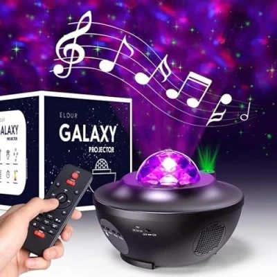 Afbeelding van Eldur® Originele Sterren projector Galaxy Sterrenhemel Bluetooth met Muziek 2 Jaar Garantie Led en Laser Lamp Nachtlamp