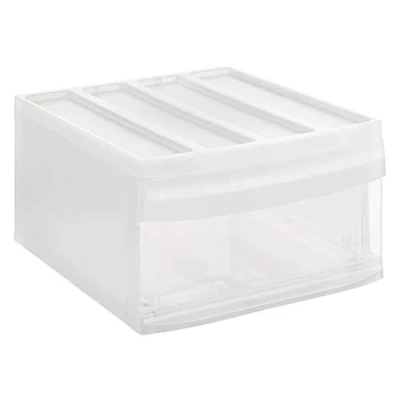 Afbeelding van Rotho, Systemix, Ladebox 1 lade, Kunststof (PP) BPA vrij, transparante, L (39,5 x 34,0 20,3 cm)