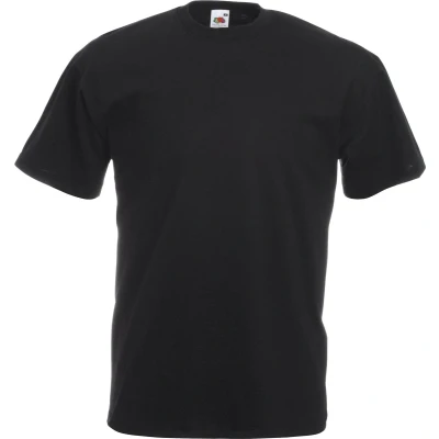 Afbeelding van Fruit Of The Loom Heren Valueweight T shirt met korte mouwen (Zwart)