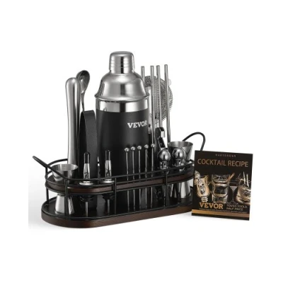 Afbeelding van VEVOR Cocktail Shaker 23 delige Bartenderset RVS Barmixer