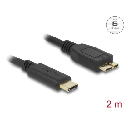 Afbeelding van Delock USB 5 Gbps Kabel Type C™ Stecker zu Typ Micro B Steck