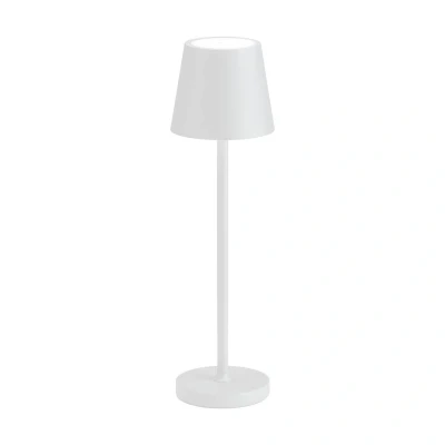 Afbeelding van LCD LED tafellamp 5098, oplaadbare batterij, IP54, dimbaar, wit