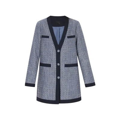 Afbeelding van DreiMaster Klassik Damesjas S / Marine Glitters 100% Polyester
