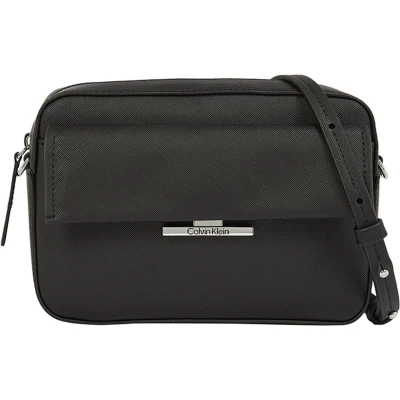 Afbeelding van Calvin Klein Linear Camera BAG Schoudertas, Dames, Maat: One Size, Black