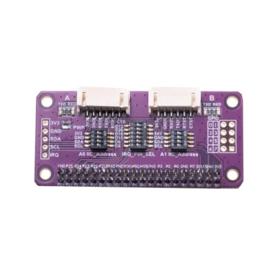 Afbeelding van XICOOLEE Seriële uitbreidingsmodule I2C interface voor Raspberry Pi Zero/Zero W/Zero WH/2B/3B/3B +/4B, keurt SC16IS752 Chip 8 bit I/O Expander 2 kanaals UART GPIO&#039;s uitbreiding, schuifschakelaar