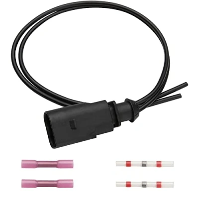Afbeelding van FanPaYY Stekker 2 polige reparatieset kabelboom 1J0973802 ABS ESP temperatuursensor reserveonderdelen compatibel met Sko da Se at A4 A6 A8 Golf