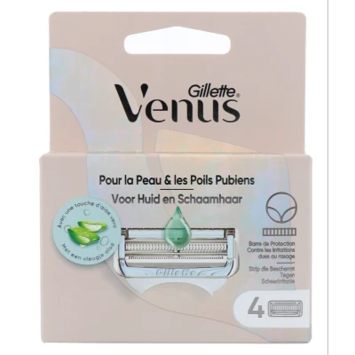 Afbeelding van Gillette Venus Satin Care Huid &amp; Schaamhaar Navulmesjes 4ST