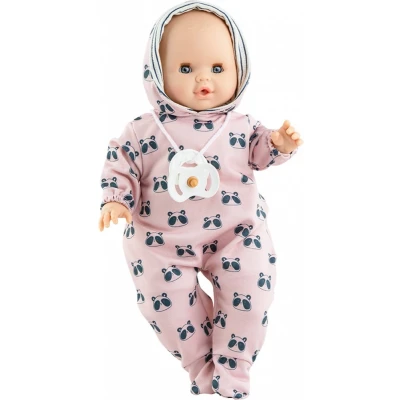 Afbeelding van Paola reina babypop sonia panda capuchonpakje 36 cm