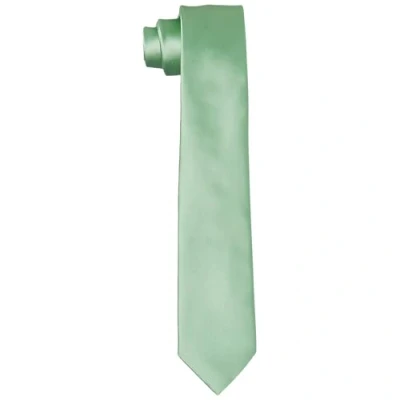 Afbeelding van DonDon stropdassen voor heren handgemaakt zijde look 6 cm Limoen groen