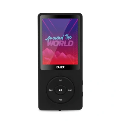 Afbeelding van Logicom MP3 / MP4 Speler Bluetooth USB Shuffle SD kaart tot 128GB Incl. Oordopjes Voice recorder Dicatafoon M800 Zwart