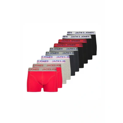 Afbeelding van JACK &amp; JONES Boxershorts &#039;JACJADON&#039; navy / grijs gemêleerd rood zwart