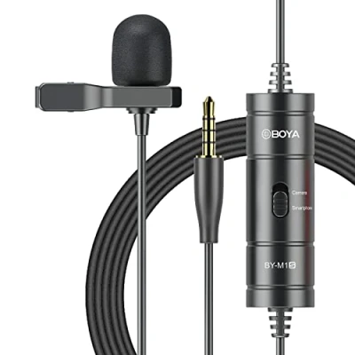Afbeelding van Boya BY M1S Professionele Lavalier Revers Microfoon Omnidirectionele Condensator voor iPhone Android Smartphone DSLR, Camcorders, Audio Recorders, PC Laptop Opname