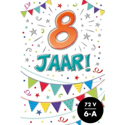 Afbeelding van Kaart That funny age 8 jaar TFA010