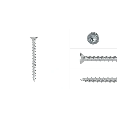 Afbeelding van Voldraadschroeven Verzinkt 4 x 60 mm Torx 20 Doos 200 stuks