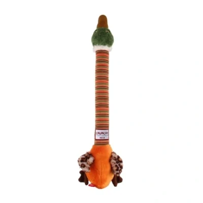 Afbeelding van GiGwi Crunchy Transforming Neck Plush Friends Dog Toy met pieper interactief touwtrekken eend