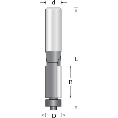 Afbeelding van Hikoki Accessoires 6 Mm Kantenfrees Met Onderlager 12.7X63 754035