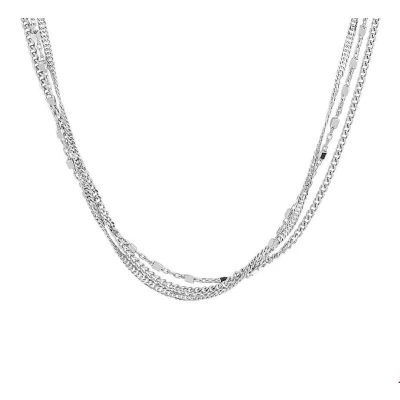 Afbeelding van Zilver Gerhodineerde Collier 1 1329733