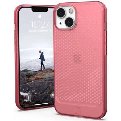 Afbeelding van Apple iPhone 13 Hoesje Siliconen en TPU (zacht) UAG Softcase/Backcover Roze Telefoonhoesje Shockproof/Valbescherming